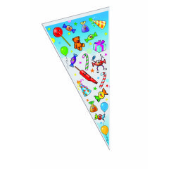 Bolsa de cono para dulces 30 x 60 cm surtida - Paquete de 100 unidades