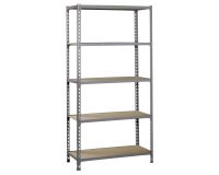 Estantería Simon Rack maderclick mini 5/300 gris/madera 180x80x30