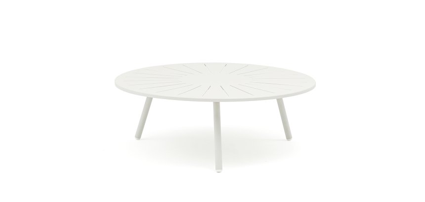 Table basse d’extérieur ronde OUDON, en aluminium