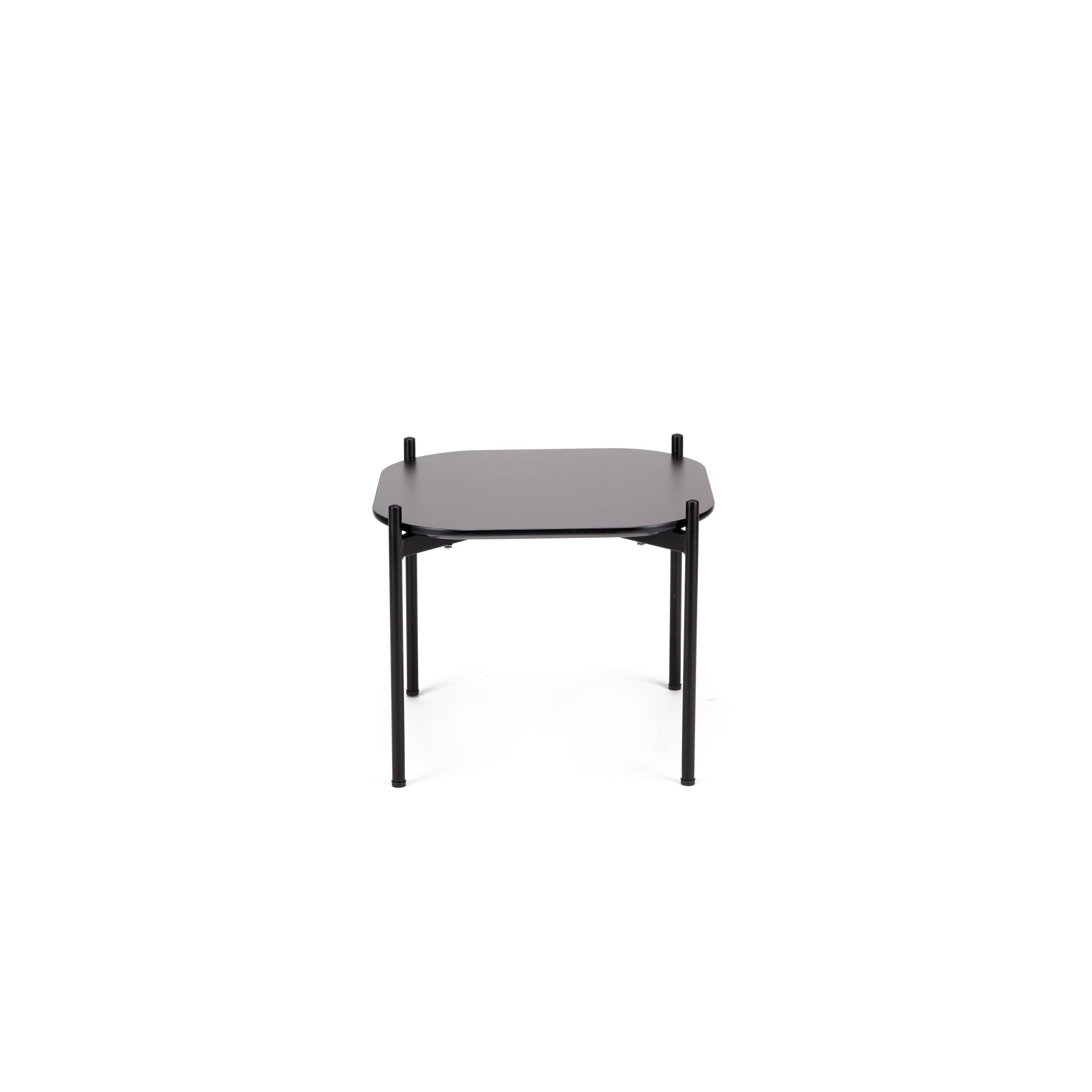 Table basse Meet 50 x 50 cm pied noir