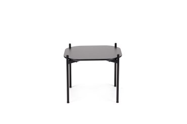 Table basse Meet 50 x 50 cm pied noir