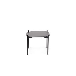 Table basse Meet 50 x 50 cm pied noir