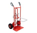 Diable porte-chaises acier 250/70 kg bavette réglable poignée à garde roue pneumatique