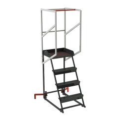 Escabeau roulant étroit 4 marches
