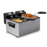 Friteuse FRITEL A104 - friteuse double avec couvercle anti-poussière 2000W