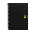 Notebook The Original, Couverture souple, A4, quadrillage 5x5 mm, 80 feuilles de 1 couleur, Miquelrius, Vert.
