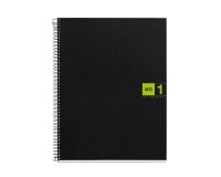 Notebook The Original, Couverture souple, A4, quadrillage 5x5 mm, 80 feuilles de 1 couleur, Miquelrius, Vert.
