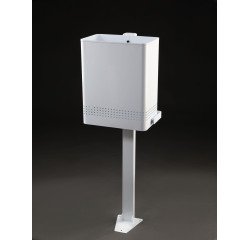 Papelera blanca basculante suelo 20L Dahi