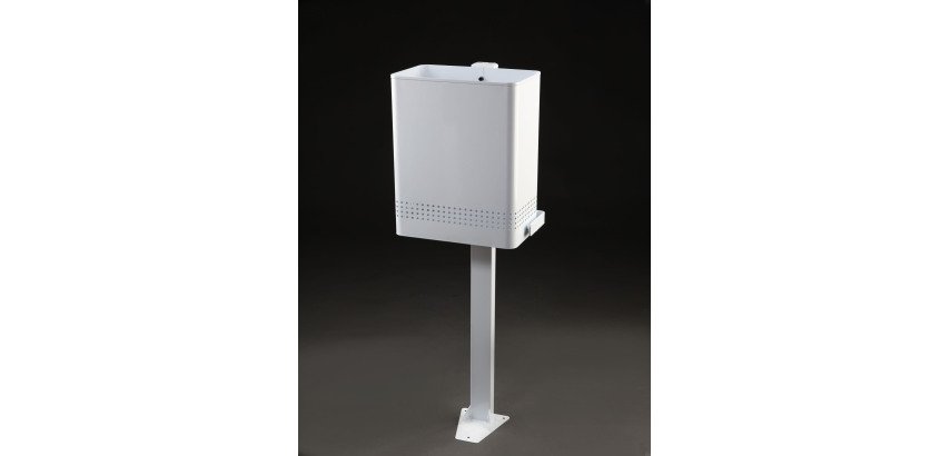 Papelera blanca basculante suelo 20L Dahi