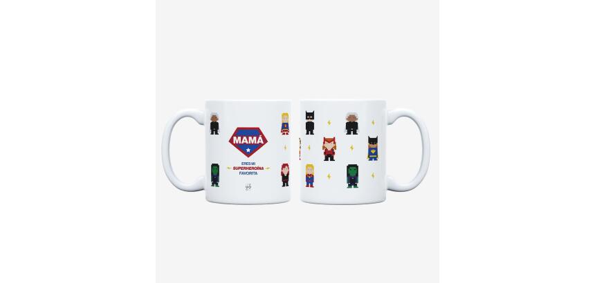 Taza "Mamá, eres mi superheroína favorita" 350ml, cerámica 
