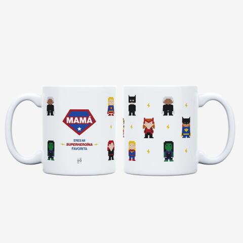 Taza "Mamá, eres mi superheroína favorita" 350ml, cerámica