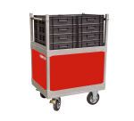 Chariot niveau constant polypropylène 200 kg 800 x 600 mm