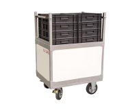 Chariot niveau constant polypropylène 200 kg 800 x 600 mm