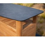 Table bar d'extérieur Maulde - bois de teck