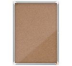 Vitrina de interior Nobo para 9 hojas A4 con superficie de corcho