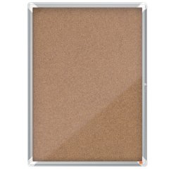 Vitrina de interior Nobo para 9 hojas A4 con superficie de corcho
