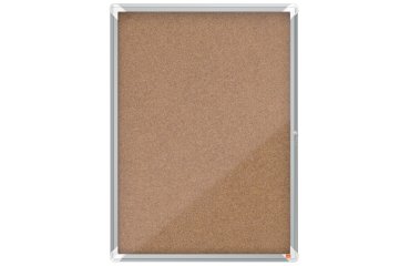 Vitrina de interior Nobo para 9 hojas A4 con superficie de corcho