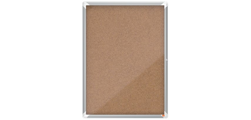 Vitrina de interior Nobo para 9 hojas A4 con superficie de corcho