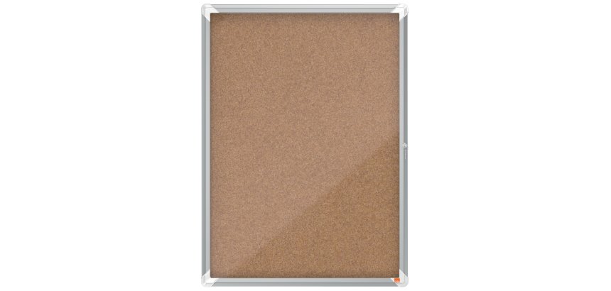 Vitrina de interior Nobo para 9 hojas A4 con superficie de corcho
