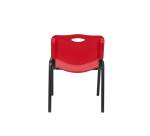 Lot de 4 chaises de réunion ROBLEDO PVC