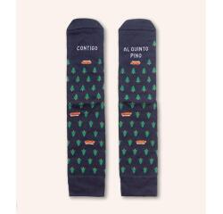Calcetines "Contigo al quinto pino" Furgoneta talla 36-41
