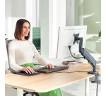 Brazo para un monitor Ergo SpaceSaving, gris oscuro
