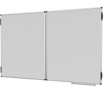 Tableau blanc triptyque émaillé UNITE PLUS 100x150cm - Legamaster