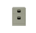 Cajonera móvil monoblock-montada PFAM1S1F Bisley 1 cajón personal y 1 cajón archivo