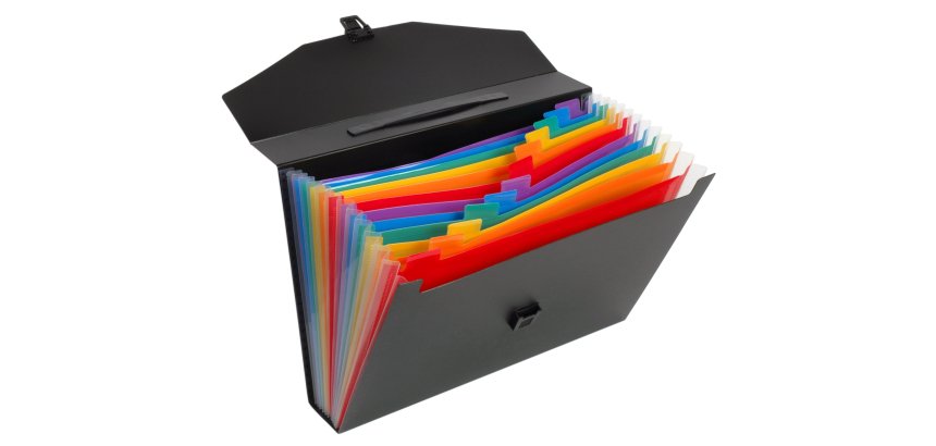 Trieur valisette extensible 13 compartiments  Rainbow Class - Viquel - 38 x 26 x6 cm