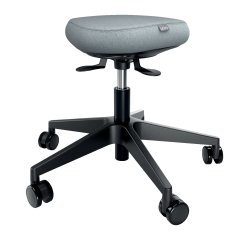 Taburete Leitz Ergo Active con Ruedas y Asiento Wobble Comfort