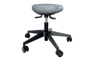 Taburete Leitz Ergo Active con Ruedas y Asiento Wobble Comfort