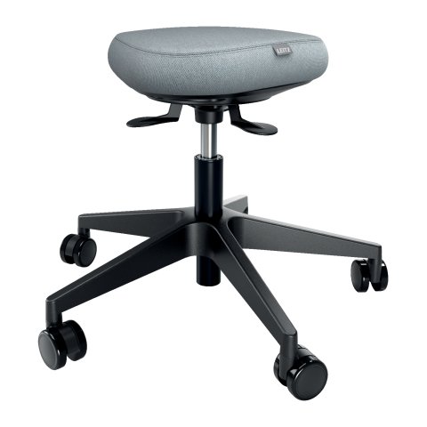 Taburete Leitz Ergo Active con Ruedas y Asiento Wobble Comfort