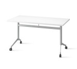 Table rabattable POLLY L.140 x P.70 cm Plateau Blanc