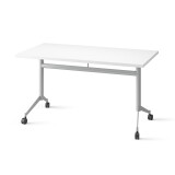 Inklapbare tafel POLLY, L.140 x D.70 cm, wit blad
