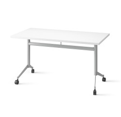 Table rabattable POLLY L.140 x P.70 cm Plateau Blanc
