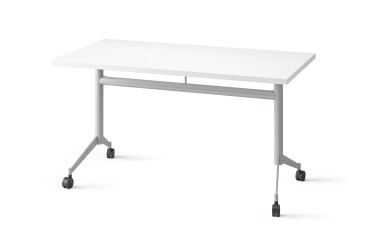Table rabattable POLLY L.140 x P.70 cm Plateau Blanc