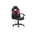 Silla juvenil gaming Mohedas similpiel negro y rojo