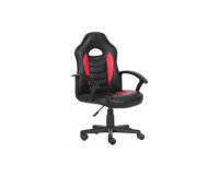 Silla juvenil gaming Mohedas similpiel negro y rojo