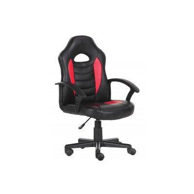 Silla juvenil gaming Mohedas similpiel negro y rojo