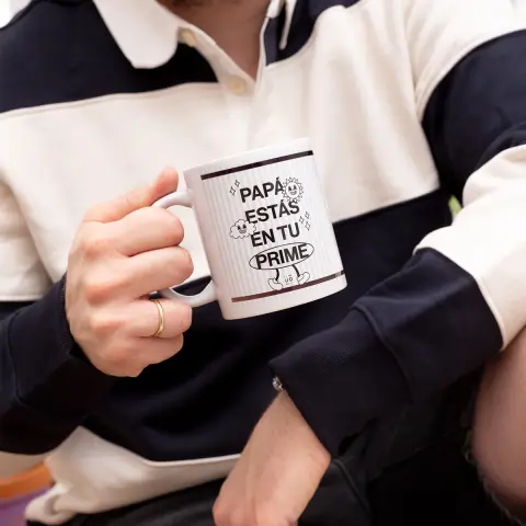 Taza "Papá, estás en tu prime"