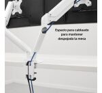 Brazo para monitor doble Platinum Series™ Blanco Fellowes