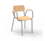 Professor Fabiano chair with armrests - Size T6
