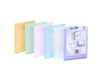 Chemise à élastique 3 rabats plastique personnalisable Viquel Propysoft - 23 x 32 dos de 1,5 cm couleurs assorties