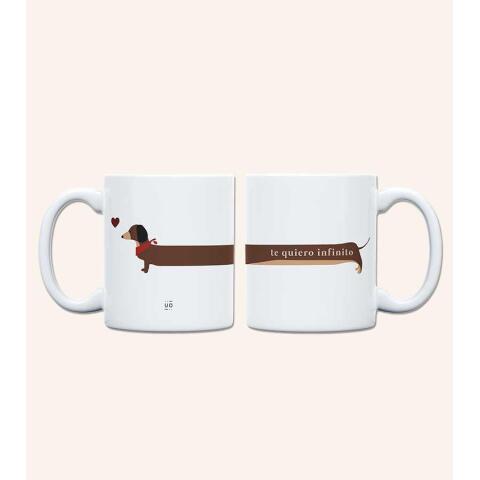 Taza "Te quiero infinito" 350 ml cerámica