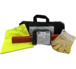 Pack Véhicule : 1 Triangle + 1 paire de gants + 1 gilet fluo + 1 trousse Véhicule, TRO 2371 TP dans une housse