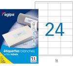 Étiquettes adresses 70 x 36 mm Agipa 119011 - Boîte de 2400