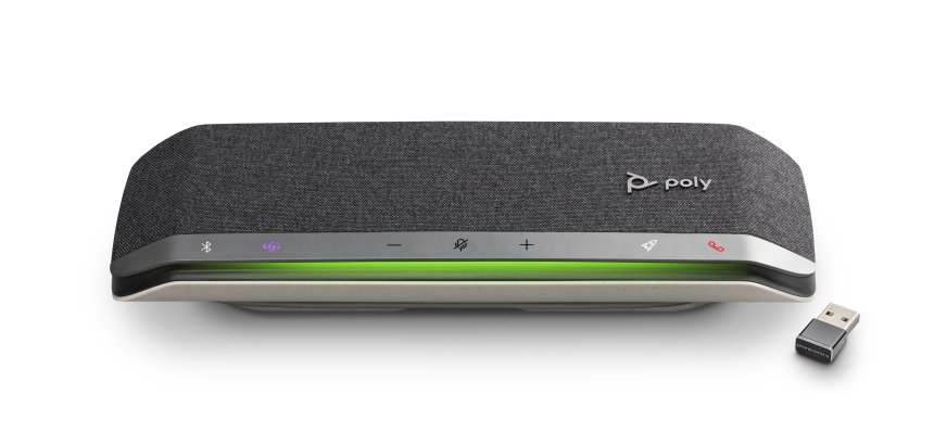 Altavoz bluetooth para audioconferencias HP Poly Sync 40+ USB-A/USB-C con certificación Teams