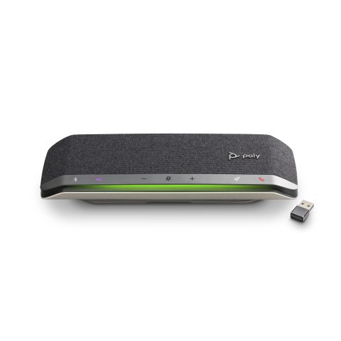 Altavoz bluetooth para audioconferencias HP Poly Sync 40+ USB-A/USB-C con certificación Teams