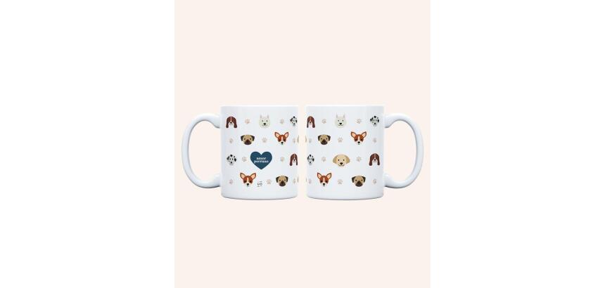 Taza "Amor perruno" 350ml, cerámica 

