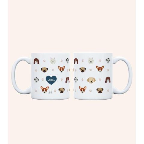 Taza "Amor perruno" 350ml, cerámica